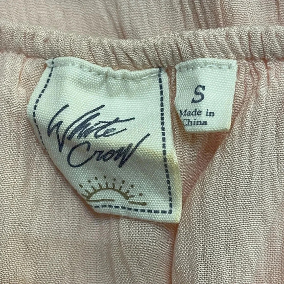 White Crow 🐦⬛ Embroidered Strapless Dress Small - Picture 4 of 5